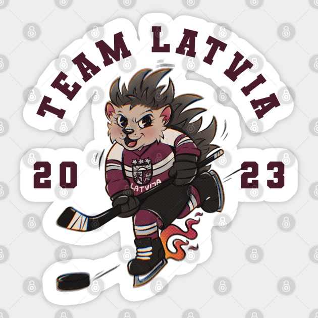 TEAM LATVIA Sticker by bratcave.studio
